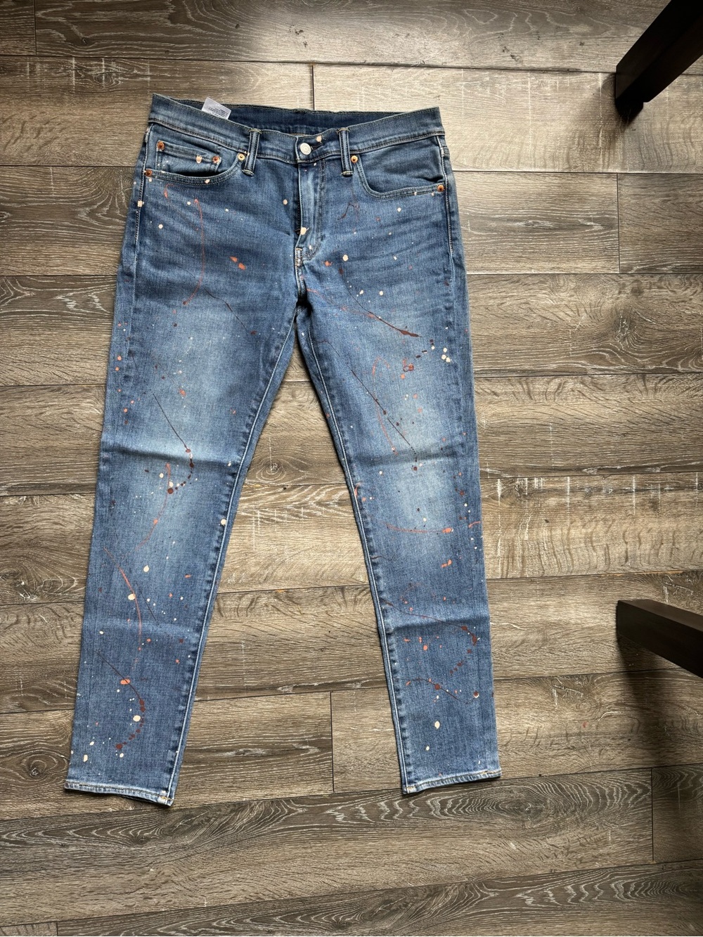 Levi's Blue Denim Jeans with Leather Patch
